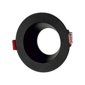 Maxled MX-2000 Sıva Altı GU-10 Duylu Siyah Yuvarlak Dekoratif Spot Kasa