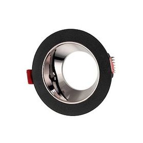 Maxled MX-2004 Sıva Altı GU-10 Duylu Siyah Platin Yuvarlak Dekoratif Spot Kasa