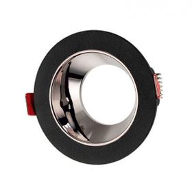 Maxled MX-2004 Sıva Altı GU-10 Duylu Siyah Platin Yuvarlak Dekoratif Spot Kasa