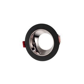 Maxled MX-2004 Sıva Altı GU-10 Duylu Siyah Platin Yuvarlak Dekoratif Spot Kasa