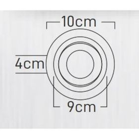 Maxled MX-2028 Sıva Altı GU-10 Duylu Yuvarlak Siyah Dekoratif Spot Kasa