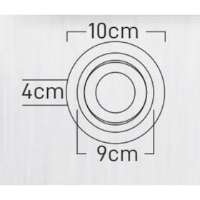 Maxled MX-2034 Sıva Altı GU-10 Duylu Yuvarlak Saten Siyah Dekoratif Spot Kasa