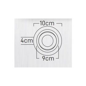 Maxled MX-2034 Sıva Altı GU-10 Duylu Yuvarlak Saten Siyah Dekoratif Spot Kasa