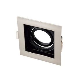 Maxled MX-2036 Sıva Altı GU-10 Duylu Kare Saten Siyah Dekoratif Spot Kasa