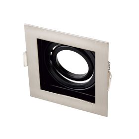 Maxled MX-2036 Sıva Altı GU-10 Duylu Kare Saten Siyah Dekoratif Spot Kasa