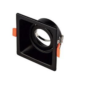 Maxled MX-2048 Sıva Altı GU-10 Duylu Kare Siyah Dekoratif Spot Kasa