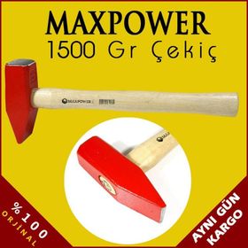 Maxpower Ahşap Saplı 1500 gr Çekiç