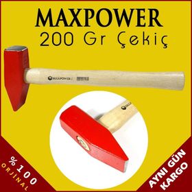 Maxpower Ahşap Saplı 200 gr Çekiç
