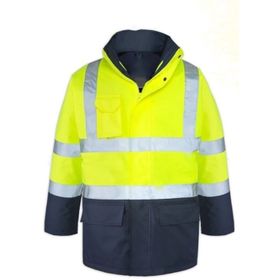 Maxsafety 5+1 Sari Lacivert Oxford Parka