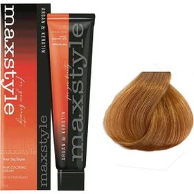 Maxstyle Argan Keratin 8.34 Açık Karamel Sıvı Oksidan Saç Boyası