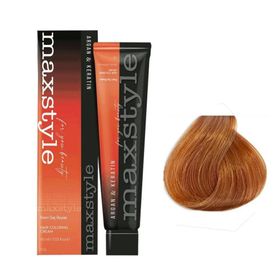 Maxstyle Argan Keratin 8.43 Sultan Bakırı Sıvı Oksidan Saç Boyası
