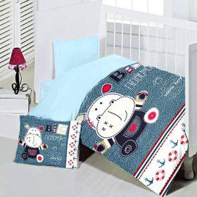 Maxstyle Big Hippo 120x180 cm Renkli Bebek Nevresim Takimi