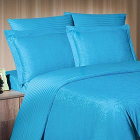 Maxstyle Jakarlı Reyka Turkuaz Double Nevresim Takımı