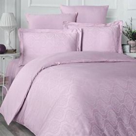 Maxstyle Jakarli Saten Buble 200 x 220 cm Gül Kurusu Çift Kişilik Nevresim Takimi