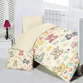 Maxstyle Jelibon 120 x 180 cm Renkli Bebek Nevresim Takimi