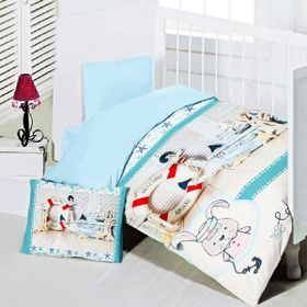 Maxstyle Love Sea 120 x 180 cm Renkli Bebek Nevresim Takimi