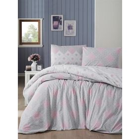 Maxstyle Nirvana Ranforce Velvet 160 x 220 cm Renkli Tek Kişilik Nevresim Takimi