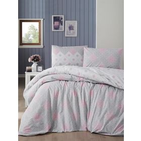 Maxstyle Nirvana Ranforce Velvet 160 x 220 cm Renkli Tek Kişilik Nevresim Takimi