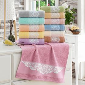 Maxstyle Pamuk Elissa 50x90 cm Somon Havlu