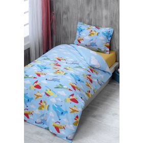 Maxstyle Ranforce Aircraft 160 x 220 cm Renkli Çocuk Nevresim Takimi