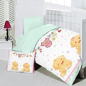 Maxstyle Twins 120 x 180 cm Renkli Bebek Nevresim Takimi