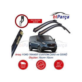 Maxtel Ford Transit Custom 2012 ve Üzeri Muz Silecek Takımı