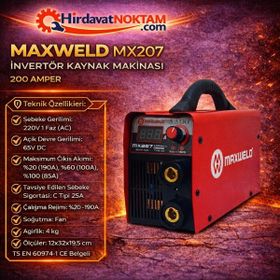 Maxweld MX207 200 Ah Invertör Kaynak Makinesi