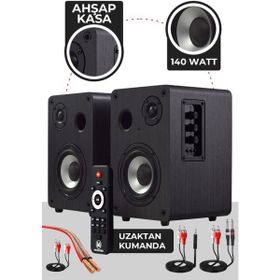 Maxword RM-400 4 inç Çift Bluetooth USB 140 Watt Aktif Stüdyo Referans Monitörü