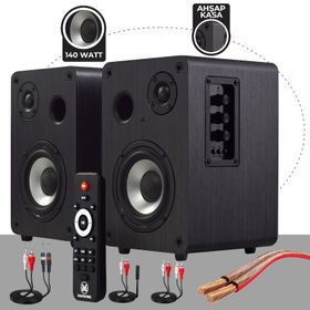 Maxword RM-400 4 inç Çift Bluetooth USB 140 Watt Aktif Stüdyo Referans Monitörü