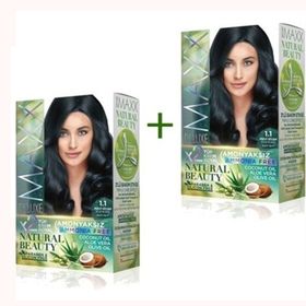 Maxx Deluxe 2 Paket 1.1 Mavi Siyah Natural Beauty Amonyaksız Saç Boyası