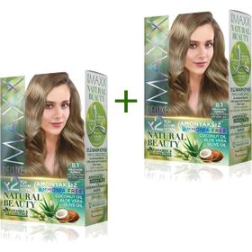 Maxx Deluxe 2 Paket Natural Beauty Amonyaksız 8.1 Küllü Açık Kumral Saç Boyası
