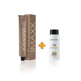 Maxx Deluxe 4.0 Kahve 60 ml Tüp Saç Boyası + Sıvı Oksidan