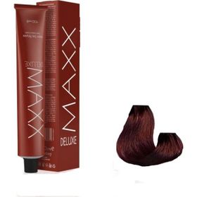 Maxx Deluxe 4.65 Şarap Kızılı 4x60 ml Tüp Saç Boyası + 4 Adet Sıvı Oksidan