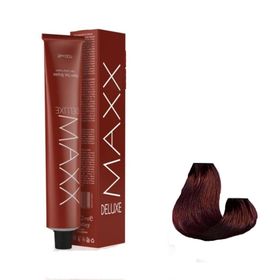 Maxx Deluxe 4.65 Şarap Kızılı 4x60 ml Tüp Saç Boyası + 4 Adet Sıvı Oksidan