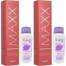Maxx Deluxe 4/65 Şarap Kızılı 2x60 ml Saç Boyası + 2x60 ml Oksidan
