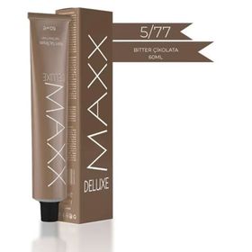Maxx Deluxe 5.77 Bitter Çikolata 60 ml Tüp Krem Saç Boyası