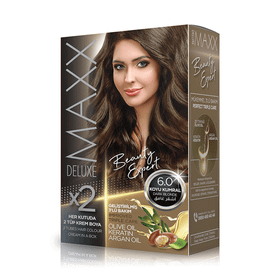 Maxx Deluxe 6.00 Yoğun Koyu Kumral 100 ml Saç Boyası