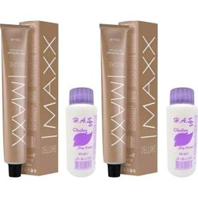 Maxx Deluxe 6/7 Çikolata Kahve 2x60 ml Saç Boyası + 2x60 ml Oksidan