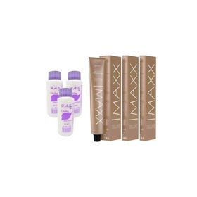 Maxx Deluxe 6/7 Çikolata Kahve 3x60 ml Saç Boyası + 3x60 ml Oksidan