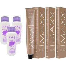 Maxx Deluxe 6/7 Çikolata Kahve 3x60 ml Saç Boyası + 3x60 ml Oksidan