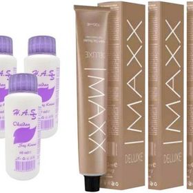 Maxx Deluxe 6/7 Çikolata Kahve 3x60 ml Saç Boyası + 3x60 ml Oksidan
