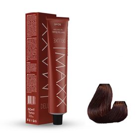Maxx Deluxe 7.34 Kumral Dore Bakır 60 ml Tüp Saç Boyası + Sıvı Oksidan