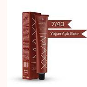 Maxx Deluxe 7.43 Yoğun Açık Bakır 60 ml Tüp Saç Boyası
