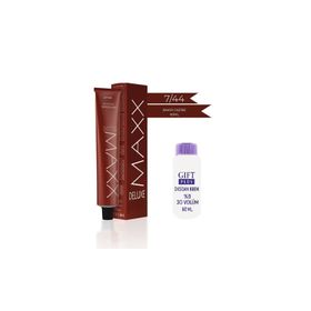 Maxx Deluxe 7.44 Bakır Cazibe 60 ml Tüp Saç Boyası + Sıvı Oksidan