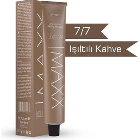 Maxx Deluxe 7.7 100 ml Işıltılı Kahve Krem Tüp Boya