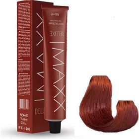 Maxx Deluxe 8.45 Tarçın Bakır 4x60 ml Tüp Saç Boyası + 4 Adet Sıvı Oksidan