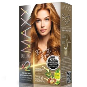 Maxx Deluxe 8.73 Altın Karamel Set Saç Boyası
