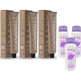 Maxx Deluxe 8.73 Karamel 3x60 ml Tüp Saç Boyası + 3 Adet Sıvı Oksidan