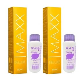Maxx Deluxe 8/00 Yoğun Açık Kumral 2x60 ml Saç Boyası + 2x60 ml Oksidan