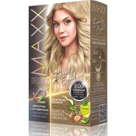 Maxx Deluxe 9.00 Yoğun Sarı 2x50 ml Saç Boyası